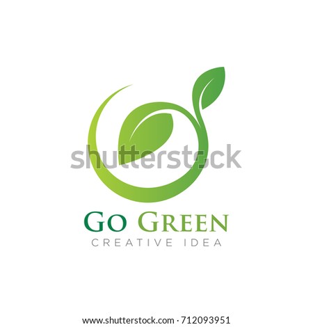 Go Green Logo Stock Vector (Royalty Free) 712093951 - Shutterstock