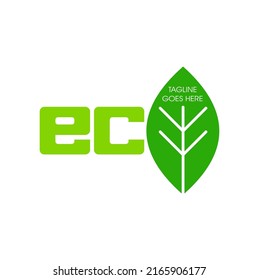 GO GREEN logo design concept for eco
