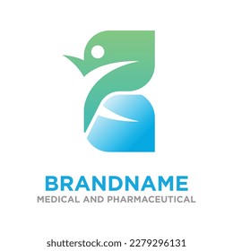 Go Green logo design, protect global environment
