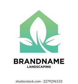 Go Green logo design, protect global environment