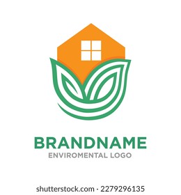Go Green logo design, protect global environment