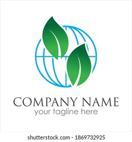 go green logo symbol vector illustration design template