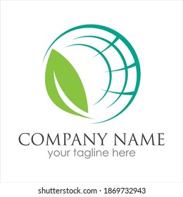 go green logo symbol vector illustration design template