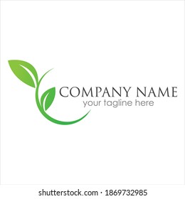 go green logo symbol vector illustration design template
