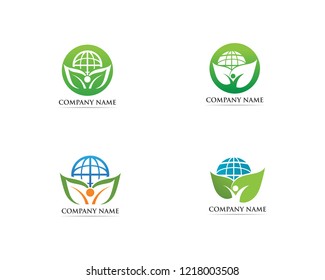 Go green logo vector