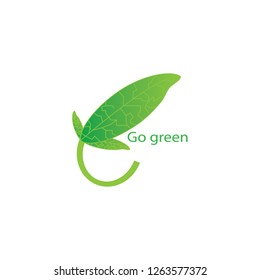 Go Green Logo Vector