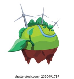 Go green Go paperless vector art illustration