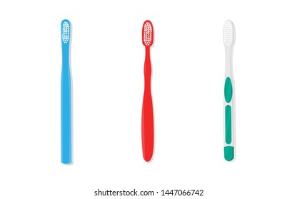 Vamos Verde, Diseño de cepillo de dientes de plástico, vector de cuidado ambiental.