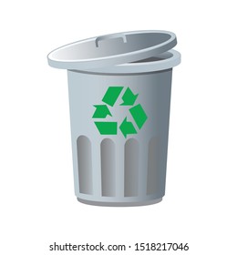 go green recycling bin for green life and reusable garbage