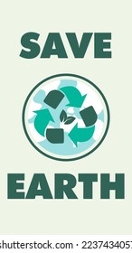 go green reduce, reuse, recycle design banner background, go green banner, earth da, save earth. no plastic.