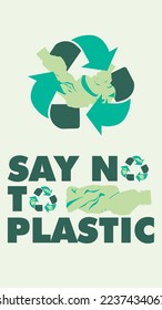 go green reduce, reuse, recycle design banner background, go green banner, earth da, save earth. no plastic.