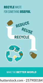 go green reduce, reuse, recycle design banner background, go green banner, earth day. recycling day.	
