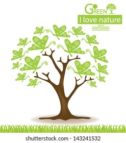 Go green. Save world. vector illustration.