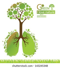 Go green. Save world. vector illustration.
