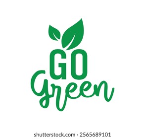 go green text information sign	