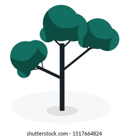 go green tree vector illustration