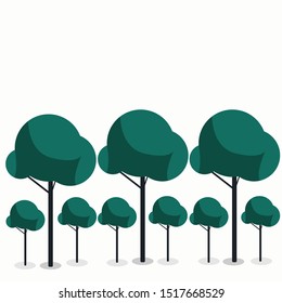 go green tree vector illustration