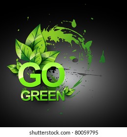 Go Green Vecto Symbol Style Design