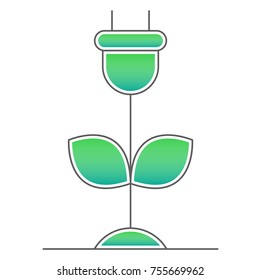 Go green vector icon