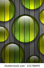 Go green. Green wooden background
