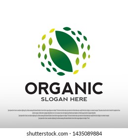Go green. world green logo design with leaf and earth concept. world green day. living environment. save the earth with green tree. vector illustration element