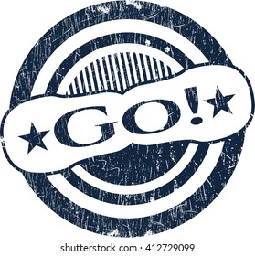 Go! grunge stamp