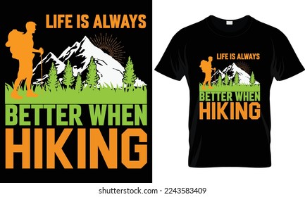 Go hiking worst case scenario you have to eat your friend T Shirt Design