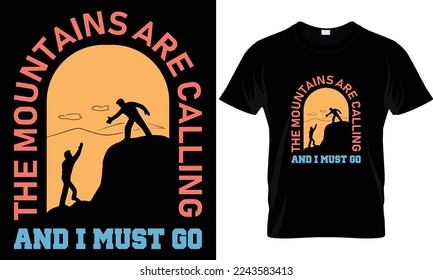 Go hiking worst case scenario you have to eat your friend T Shirt Design