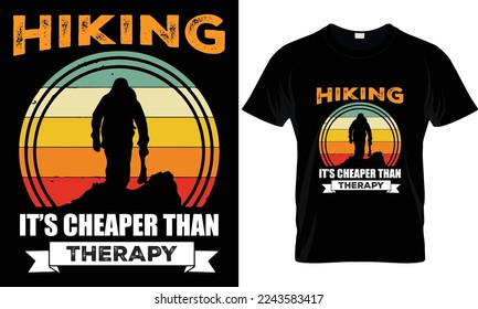 Go hiking worst case scenario you have to eat your friend T Shirt Design