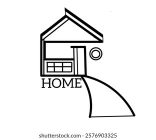 GO HOME vector design modern house building