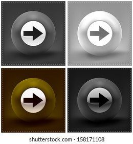 GO icon. Vector set. 