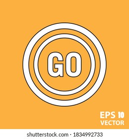 Icono para el diseño plano moderno minimalista de web y móvil. Ilustración vectorial Eps 10.