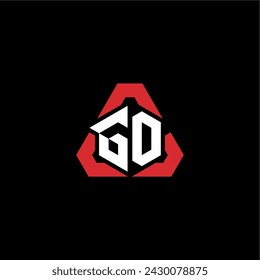 GO initial logo modern and futuristic concept for esport or gaming logo