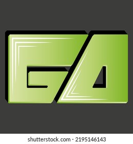 go. isolated vector lettering with unique letters. can be used to print on t-shirts, bags, stickers or other surfaces