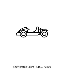 go kart icon. Element of motor sport icon for mobile concept and web apps. Thin line go kart icon can be used for web and mobile