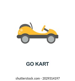 Go Kart icon. Flat sign element from extreme sport collection. Creative Go Kart icon for web design, templates, infographics and more