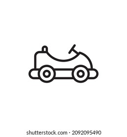 GO KART icon in vector. Logotype