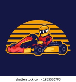 Go Kart Logo Design Template