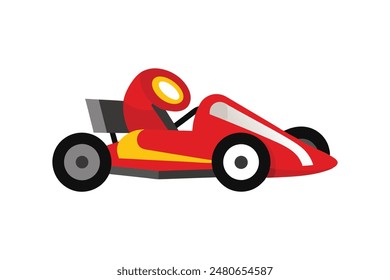 Go Kart Fahrzeug Vektorgrafik Bild 