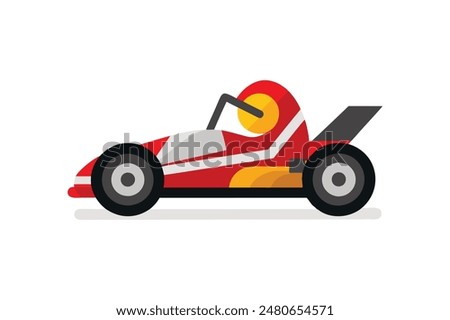 go kart  vehicle  vector image 
