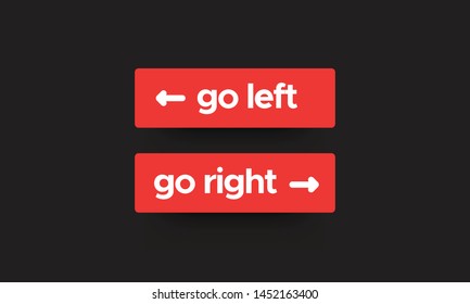 going left right