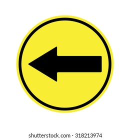 Go Left  sign