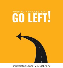 Go left vector illustration graphic