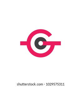 GO letter logo design vector