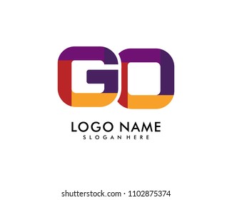 GO Letter Logo Template
