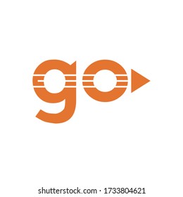 go letter logo vector design icon