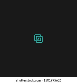 GO letter vector template icon with initials in unique design