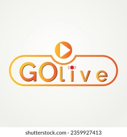 Go live icon symbol vector illustration. Webinar