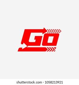 GO LOGO DESIGN VECTOR