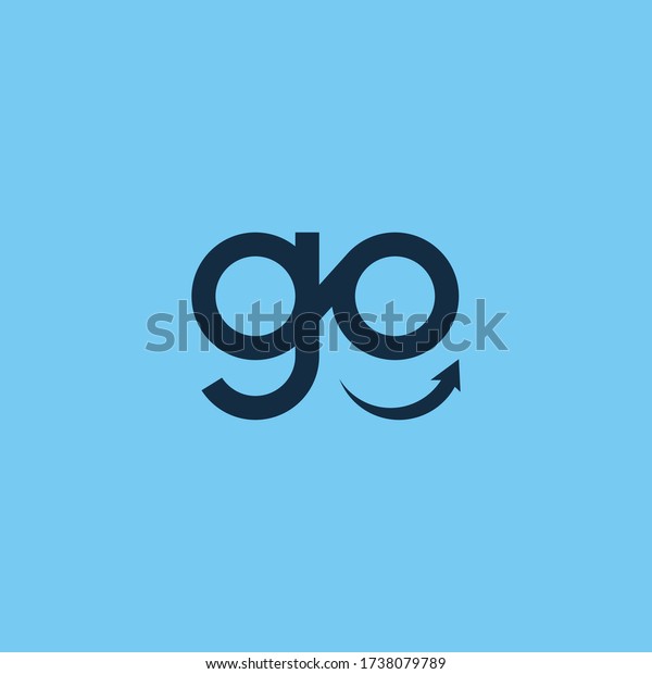 Go logo design. Vector\
illustration.